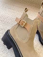 Louis Vuitton LV Beaubourg Ankle Boot Beige Suede - 5