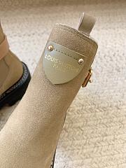 Louis Vuitton LV Beaubourg Ankle Boot Beige Suede - 3