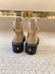 Louis Vuitton LV Beaubourg Ankle Boot Beige Suede - 2