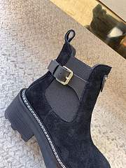 Louis Vuitton LV Beaubourg Ankle Boot Black Suede - 4