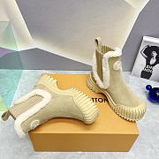 Louis Vuitton Ruby Flat Ankle Boot Beige Suede - 4