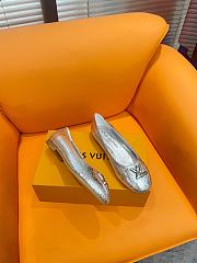 Louis Vuitton Nina Flat Ballerina Silver - 4
