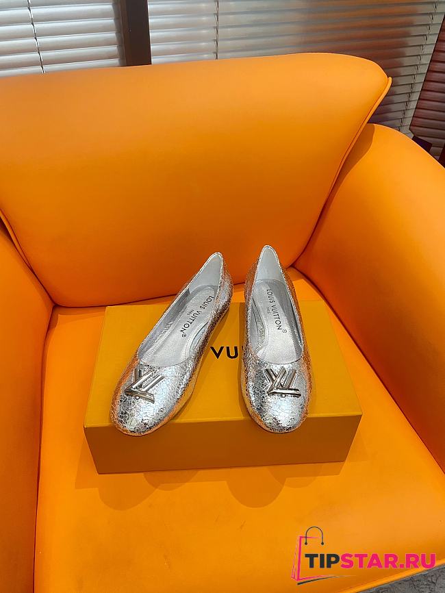 Louis Vuitton Nina Flat Ballerina Silver - 1