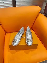 Louis Vuitton Nina Flat Ballerina Silver - 1