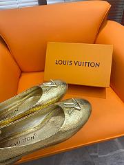 Louis Vuitton Nina Flat Ballerina Gold - 3