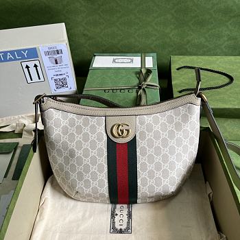 Gucci Ophidia GG Small Crossbody Bag 598125 Beige & White Size 30*22*5.5cm