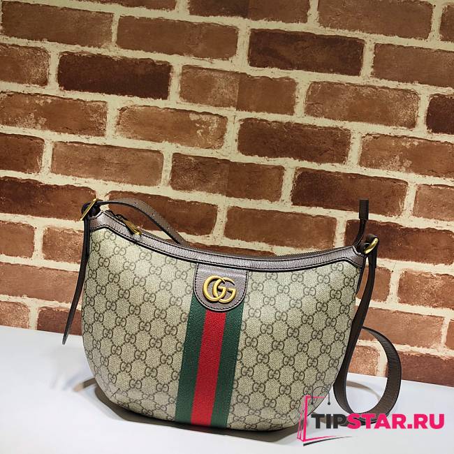 Gucci Ophidia GG Small Crossbody Bag 598125 Beige & Ebony Size 30*22*5.5cm - 1