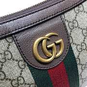 Gucci Ophidia GG Small Crossbody Bag 598125 Beige & Ebony Size 30*22*5.5cm - 2