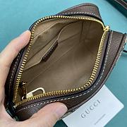 Gucci Ophidia GG Supreme Mini Bag 517350 Beige/ebony Size 17.5x13x4.5 cm - 2