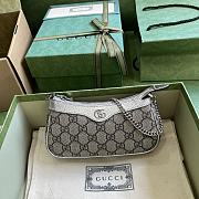 Gucci Ophidia Mini Bag 764960 Silver Size 19x10x3cm - 1