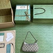 Gucci Ophidia Mini Bag 764960 Silver Size 19x10x3cm - 3