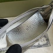 Gucci Ophidia Mini Bag 764960 Silver Size 19x10x3cm - 2