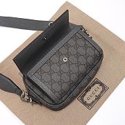 Gucci Ophidia GG Mini Bag 746308 Grey/Black Size 20x12.5x9 cm - 3