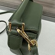 Loewe Mini Puzzle Bag In Classic Calfskin Green Size 18X12.5X8 cm - 5