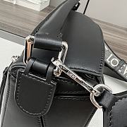 Loewe Small Puzzle Bag In Satin Calfskin Black Size 24*10.5*16CM - 5