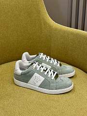 Dior Star Sneaker Pastel Peyote Green Suede Calfskin and White Calfskin  - 1