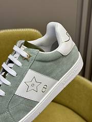 Dior Star Sneaker Pastel Peyote Green Suede Calfskin and White Calfskin  - 2