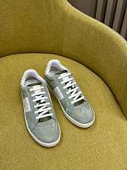 Dior Star Sneaker Pastel Peyote Green Suede Calfskin and White Calfskin  - 4