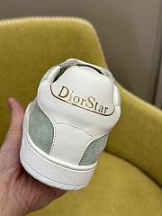 Dior Star Sneaker Pastel Peyote Green Suede Calfskin and White Calfskin  - 5
