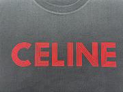 Celine Loose T-Shirt In Cotton Jersey Black - 3