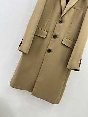 Celine Chesterfield Coat In Brushed Cashmere Camel/Gris - 5