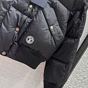 Louis Vuitton Padded Nylon Bomber Jacket Black - 3