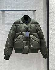 Louis Vuitton Padded Nylon Bomber Jacket Kaki - 1
