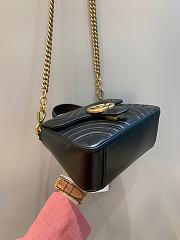 Gucci GG Marmont Mini Top Handle Bag ‎547260 Black Size 20x14x8cm - 4