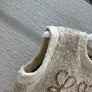 Loewe Vest In Cotton Blend Ecru/Camel - 5