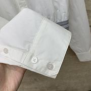 Loewe Cropped Shirt In Cotton Optic White - 5