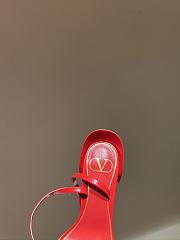 Valentino Roserouche Sandal 1959 In Calfskin Red 10cm - 3