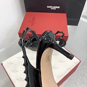 Valentino Rockstud Bow Slingback Pump In Patent Leather With Matching Studs Black 6cm - 3