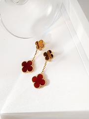 Van Cleef & Arpels Magic Alhambra Earrings 2 Motifs Carnelian/Tiger Eye - 1