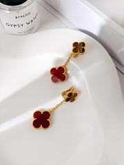 Van Cleef & Arpels Magic Alhambra Earrings 2 Motifs Carnelian/Tiger Eye - 3