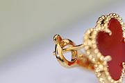 Van Cleef & Arpels Vintage Alhambra Earrings Carnelian - 4