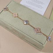 Van Cleef & Arpels Vintage Alhambra Bracelet 5 Motifs Rose Gold - 3