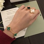 Van Cleef & Arpels Vintage Alhambra Bracelet 5 Motifs Malachite - 4