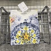 Dior T-Shirt White Cotton Jersey with Multicolor Tarot L'Étoile Motif - 3