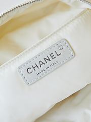 Chanel Backpack AS4366 Nylon & Silver-Tone Metal White Size 22 × 18 × 10 cm - 5