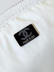 Chanel Backpack AS4366 Nylon & Silver-Tone Metal White Size 22 × 18 × 10 cm - 4