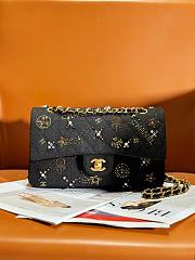 Chanel Small Classic Handbag A01113 Black Tweed Size 14.5 × 23 × 6 cm - 1
