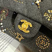 Chanel Small Classic Handbag A01113 Black Tweed Size 14.5 × 23 × 6 cm - 2