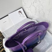 Chanel Shopping Bag AS3351 Purple/Blue/Dark Blue Size 26 × 41 × 17 cm - 4