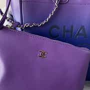 Chanel Shopping Bag AS3351 Purple/Blue/Dark Blue Size 26 × 41 × 17 cm - 3