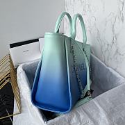 Chanel Shopping Bag AS3351 Turquoise & Blue Size 26 × 41 × 17 cm - 2