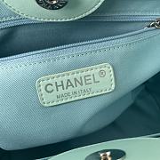 Chanel Shopping Bag AS3351 Turquoise & Blue Size 26 × 41 × 17 cm - 3
