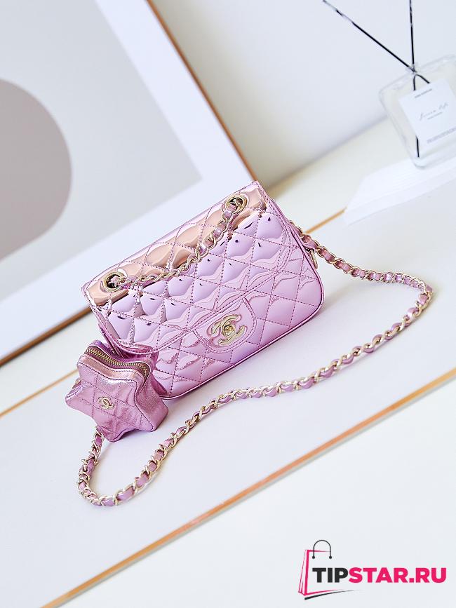 Chanel Mini Flap Bag & Star Coin Purse AS4646 Pink Size 12.5 × 19 × 5 cm - 1