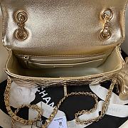 Chanel Mini Flap Bag & Star Coin Purse AS4647 Light Gold Size 15 × 20 × 6.5 cm - 3
