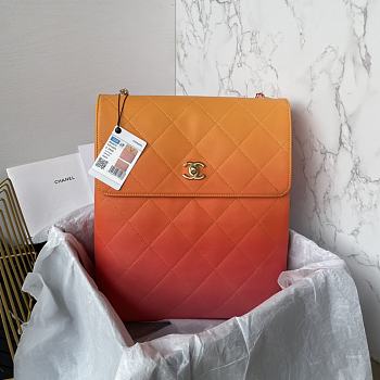 Chanel Large Hobo Bag AS4632 Pink/Orange/Yellow Size 38 × 29.5 × 11 cm