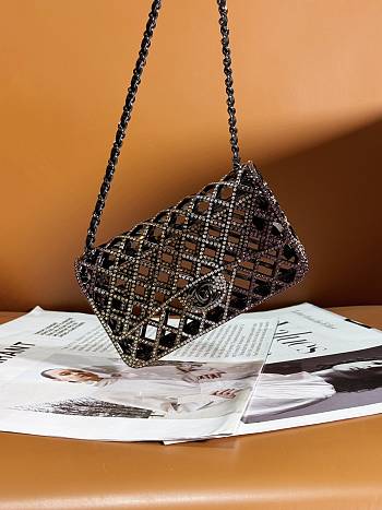 Chanel Mini Evening Bag AS4588 NT520 Black & Multicolor Size 7.4 × 12 × 5.3 cm